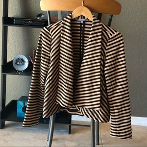 NY Collection Drape Collar Blazer